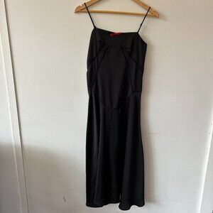 Rosedress Corset Dress Womens Small Black Slip Dress Grunge Fairy Vamp Punk Tie